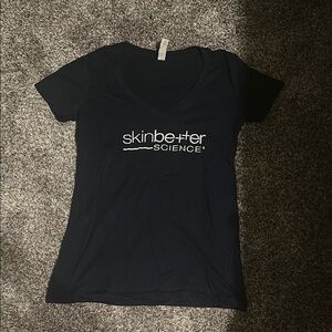 Navy Skinbetter Science V-Neck Tee